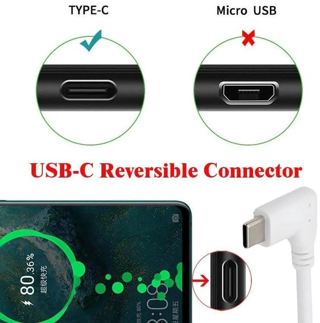 Alt view image 2 of 7 - AJMRTC 65W USBC Male to Female Extension Cable 17cm, 90 Degree Left & Right Angled Fast Charging Cord, USB 2.0 Data Transfer Power Extender for Laptop, Tablet, Smartphone and USBC Enabled Devices