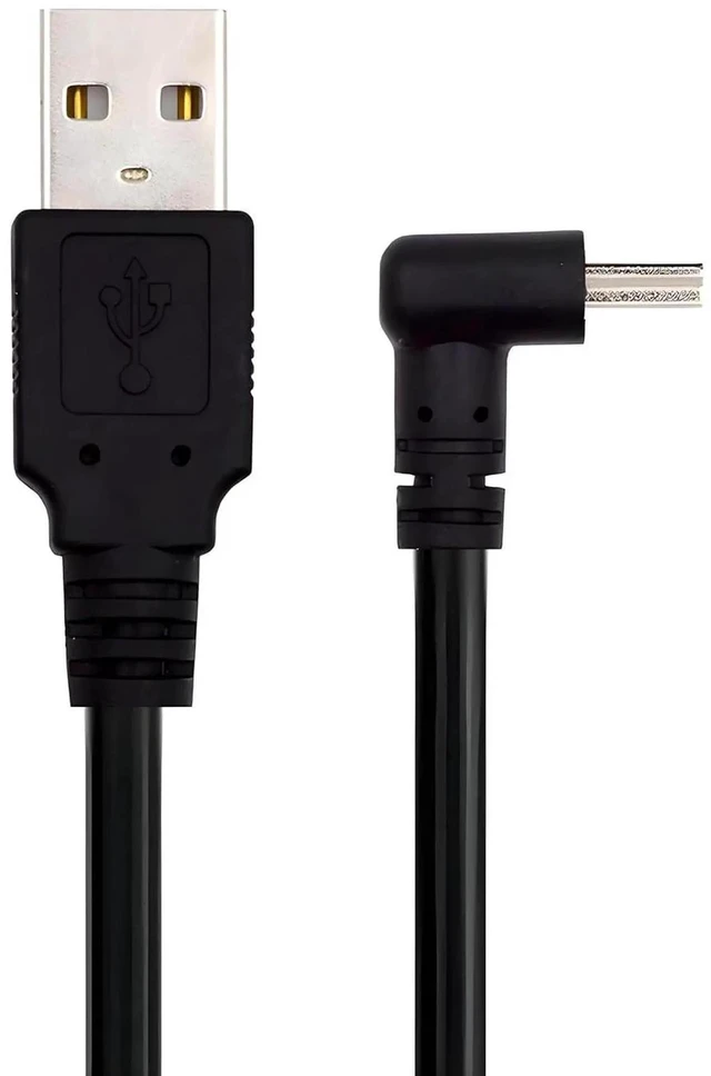 Main image of AJMRTC Mini USB 2.0 TypeB 5Pin Male DownAngled 90 Degree to USB 2.0 TypeA Male Cable 150cm, 480Mbps Power Data Sync Cord for Digital Camera, GPS Navigator, MP3, MP4 and Legacy MiniUSBB Devices