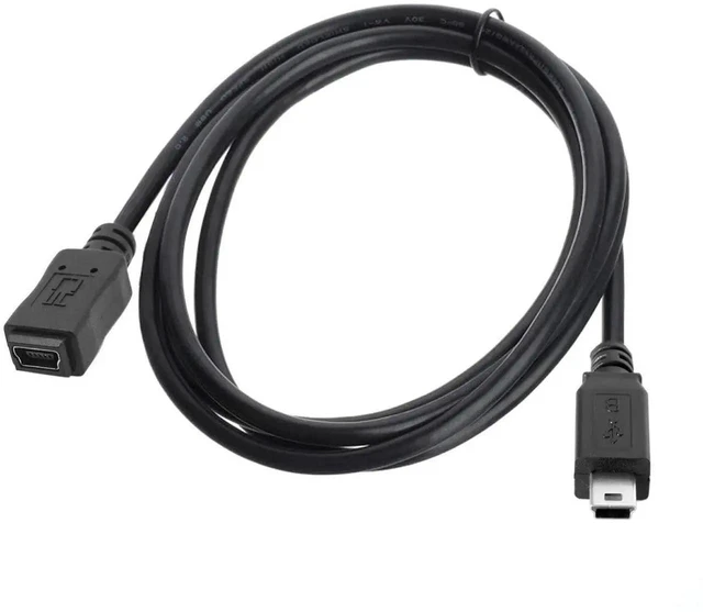 Alt view image 5 of 7 - AJMRTC HighSpeed USB 2.0 5Pin Mini USB Male to Female Extension Adapter Cable, 150cm Mini USB Cord for Digital Cameras, GPS, MP3 Players, OldStyle MiniUSB Devices
