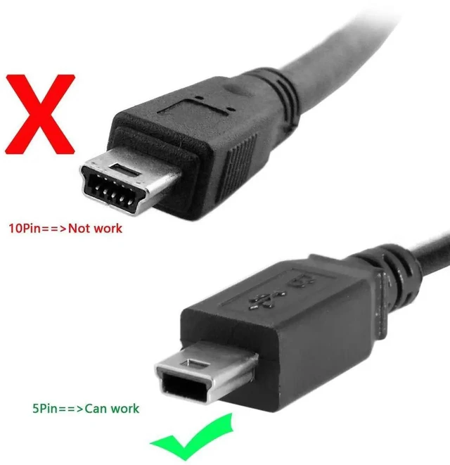 Alt view image 4 of 7 - AJMRTC HighSpeed USB 2.0 5Pin Mini USB Male to Female Extension Adapter Cable, 150cm Mini USB Cord for Digital Cameras, GPS, MP3 Players, OldStyle MiniUSB Devices
