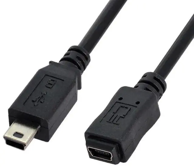 Main image of AJMRTC USB 2.0 High Speed Mini USB 5Pin Male to Female Extension Adapter Cable 50cm, MiniUSB Extender Cord for Digital Camera, GPS, MP3 Player, Legacy Mini USB 5Pin Devices