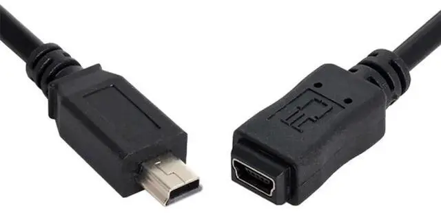 Alt view image 3 of 7 - AJMRTC USB 2.0 High Speed Mini USB 5Pin Male to Female Extension Adapter Cable 50cm, MiniUSB Extender Cord for Digital Camera, GPS, MP3 Player, Legacy Mini USB 5Pin Devices