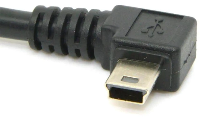 Alt view image 4 of 7 - AJMRTC Mini USB B Type 5Pin 90 Degree Right Angled Male to USB 2.0 Male Data Cable 5M, EMI Ferrite Core Shielded Cord for Digital Cameras, DVRs, GPS, Legacy MiniB 5Pin Devices