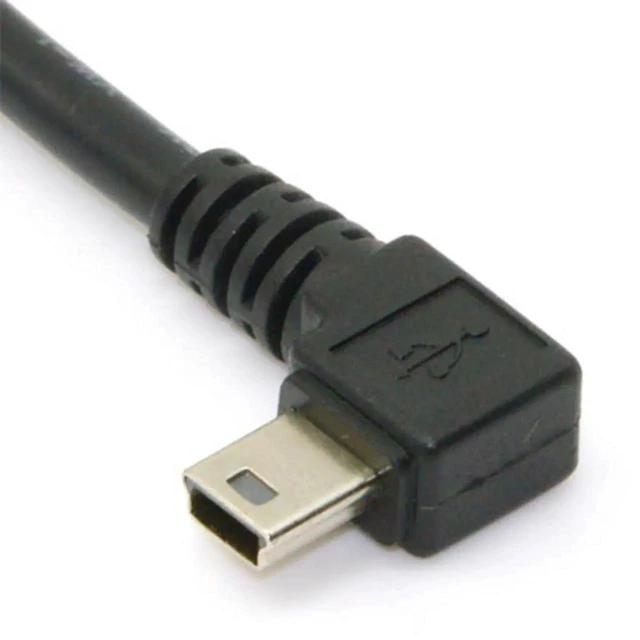 Alt view image 6 of 7 - AJMRTC Mini USB B Type 5Pin 90 Degree Right Angled Male to USB 2.0 Male Data Cable 5M, EMI Ferrite Core Shielded Cord for Digital Cameras, DVRs, GPS, Legacy MiniB 5Pin Devices