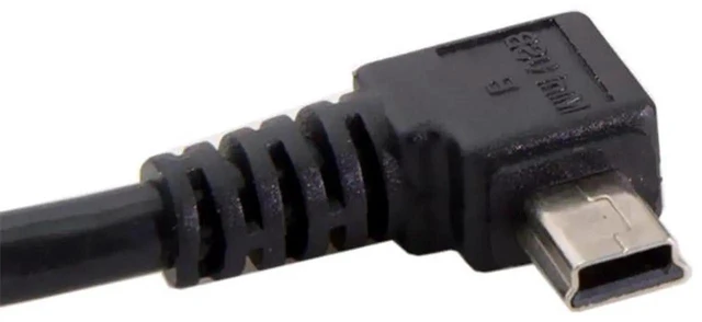 Alt view image 6 of 7 - AJMRTC Mini USB B Type 5Pin Left 90 Degree Angled Male to USB 2.0 Male Data Cable 3M, Ferrite Core Shielded Cord for Digital Cameras, DVRs, GPS, Legacy MiniB 5Pin Devices