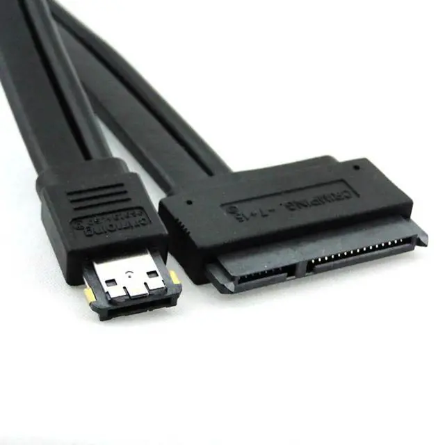 Alt view image 4 of 7 - AJMRTC 50cm USB 2.0 eSATAp Combo Cable, eSATA to 22Pin SATA Dual Power 12V & 5V Adapter Cord for 2.5 Inch 3.5 Inch SATA Hard Disk Drive HDD External Storage Connection