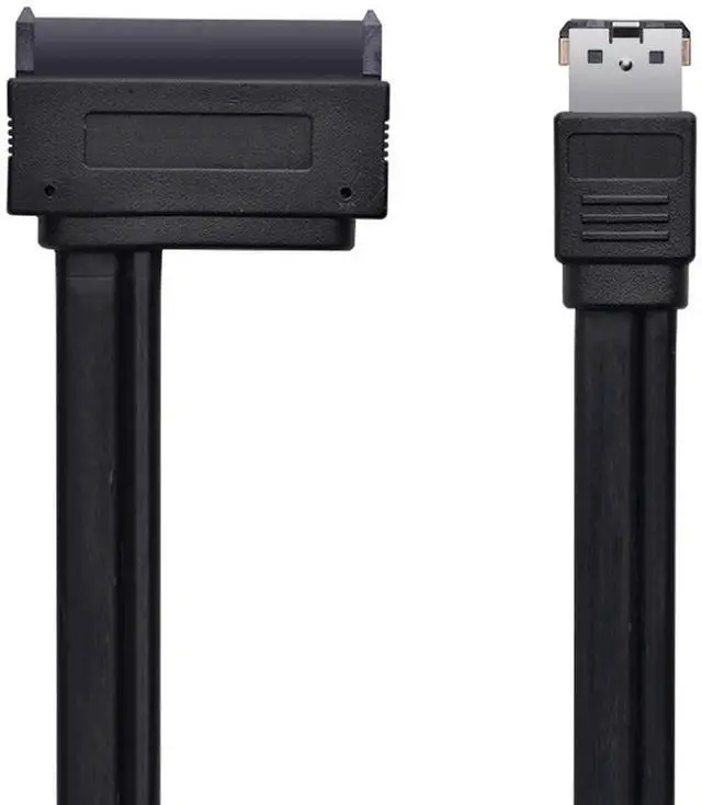 Alt view image 7 of 7 - AJMRTC 50cm USB 2.0 eSATAp Combo Cable, eSATA to 22Pin SATA Dual Power 12V & 5V Adapter Cord for 2.5 Inch 3.5 Inch SATA Hard Disk Drive HDD External Storage Connection