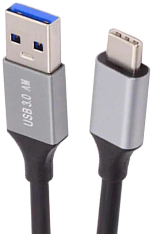 Main image of AJMRTC 60cm 10Gbps USB 3.1 Gen2 TypeC Male to USB3.0 TypeA Male Cable, 5V 3A Power & Data Sync Cord for Laptops, Smartphones, External Disks, USBA & USBC Enabled Devices