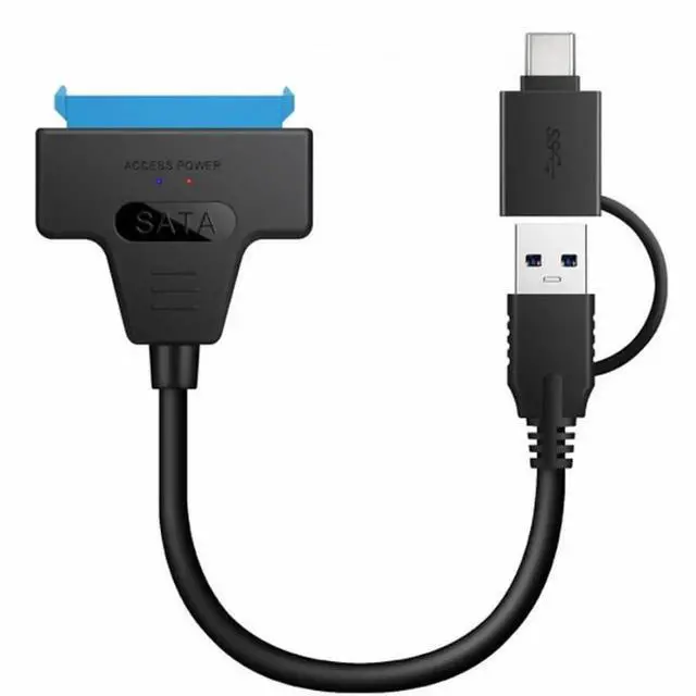 Alt view image 6 of 7 - AJMRTC USB 3.0 TypeC Male to SATA 22 Pin Adapter Cable for 2.5 Inch SATA SSD HDD Hard Drive, 5Gbps High Speed Data Transfer Converter Cable for Laptop Desktop External Storage