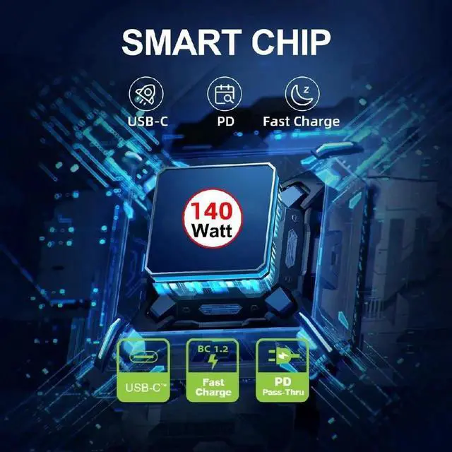 Alt view image 6 of 7 - AJMRTC DC 7.9x5.4mm Input to USBC Output Charging Cable with Smart LED Power Display, PD 20V 7A Fast Charging Conversion Cord for Laptops, Smartphones, Tablets, DC Jack to TypeC Power Adapter Wire