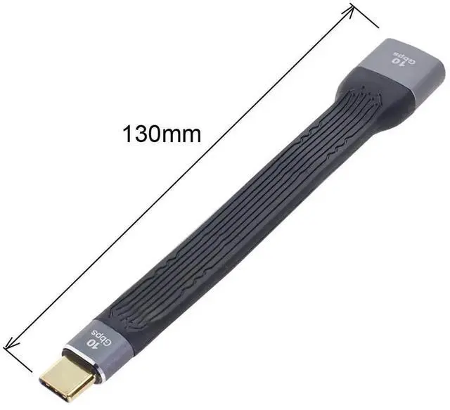 Alt view image 6 of 7 - AJMRTC USB 3.1 TypeC Male Host to USB 3.0 TypeA Female OTG Cable, Flat Slim FPC Flexible Ribbon Data Cord for USBC Laptops, Smartphones, Tablets, Flash Drives, Keyboard Mouse Peripherals