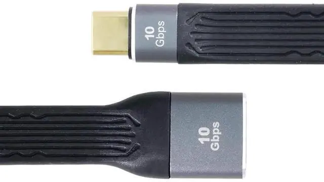 Alt view image 5 of 7 - AJMRTC USB 3.1 TypeC Male Host to USB 3.0 TypeA Female OTG Cable, Flat Slim FPC Flexible Ribbon Data Cord for USBC Laptops, Smartphones, Tablets, Flash Drives, Keyboard Mouse Peripherals