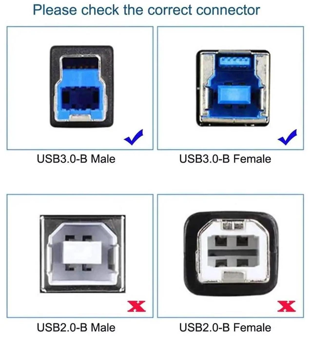 Alt view image 6 of 7 - AJMRTC 30cm USB 3.0 TypeB Female to MicroB Male Extension Cable, 5Gbps HighSpeed Data Transfer Cord for External Hard Drives, SSDs, Cameras, Printers and USB MicroB Storage Devices