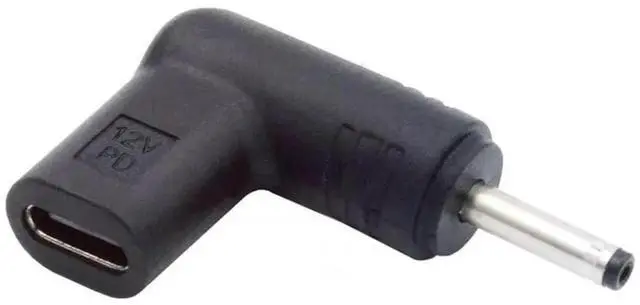Main image of AJMRTC USB 3.1 TypeC Female to DC 12V 3.5x1.3mm Plug PD Emulator Trigger Adapter, 90Degree Angled Barrel Power Converter for 12V DC Devices Powered by USBC PD Chargers