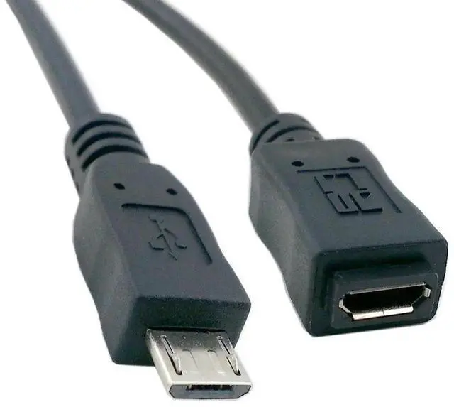 Alt view image 4 of 7 - AJMRTC 50cm Full Pin Connected Micro USB 2.0 5Pin Male to Female Extension Cable, FullPin Through OTG Extension Cord for Android Phones, Tablets, Micro USB Devices Data & Power Extension