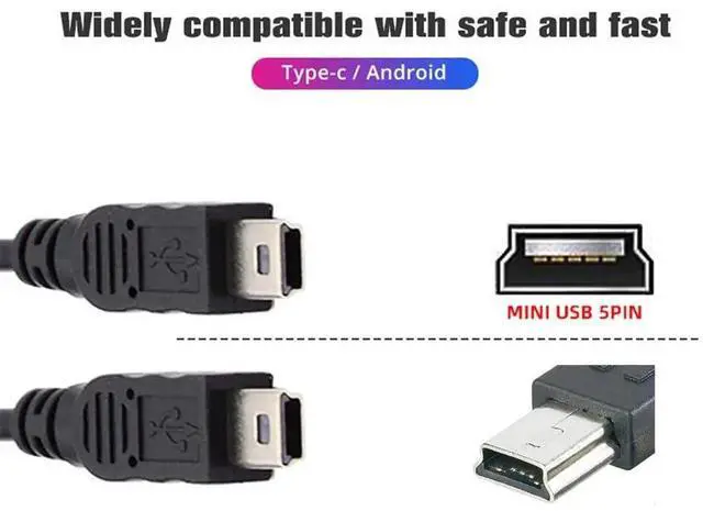 Alt view image 7 of 7 - AJMRTC 20cm Mini USB 2.0 Female to Dual Mini USB 5Pin Male YSplitter Charging Cable, DC 5V PowerOnly Extension Cord for Dual MiniUSB Powered Devices, GPS, Dash Cam, Old Handheld Gadgets