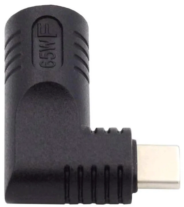 Main image of AJMRTC 90 Degree Angled DC 5.5x2.5mm Female Jack to USBC TypeC Male Power Adapter, DCtoTypeC Charging Converter Plug for Laptops, Smartphones, Tablets, Convert DC Power Source to USBC Charging P