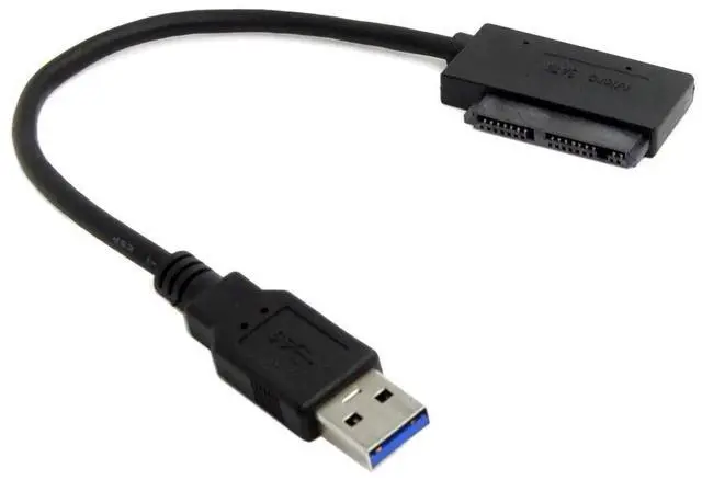 Main image of AJMRTC USB 3.0 to Micro SATA 7+9 16 Pin 90 Degree Angled Adapter Cable 10cm, 1.8 Inch Micro SATA SSD Hard Drive Converter Cord for 1.8" Micro SATA HDD SSD Data Power Connection