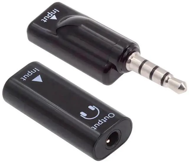 Main image of AJMRTC 2Pcs USBC Female to 3.5mm Male & Female AUX MIC Sound Card Adapter, 16Bit 48KHz TypeC Audio Converter for Headphone Microphone, Compatible with Laptop Tablet Smartphone