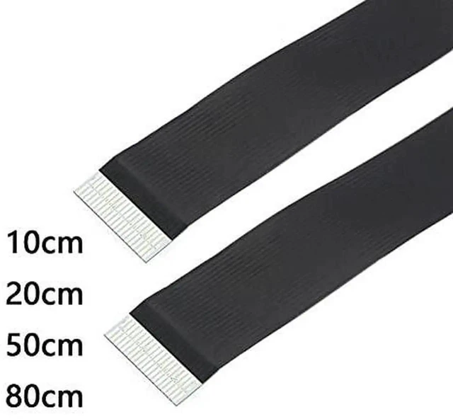 Alt view image 3 of 7 - AJMRTC CYFPV Dual 90 Degree RightUp Angled HDMI TypeA Male to Male FPC Flat Cable 50cm, Flexible Thin HDTV Cord for FPV Multicopter Drone Aerial Photography Project Monitor