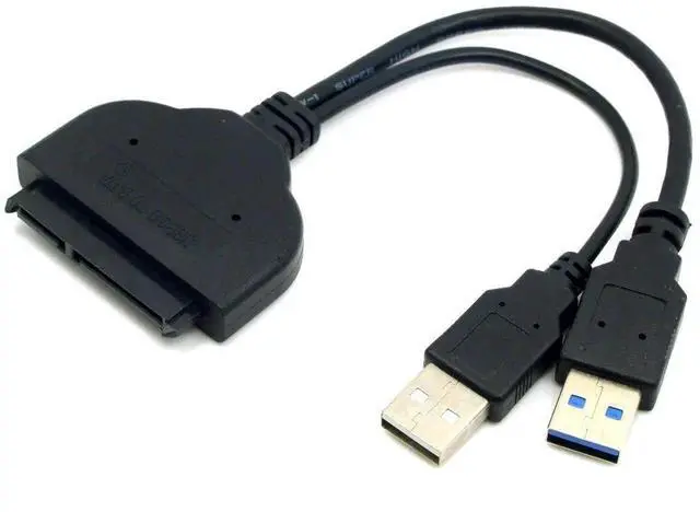 Alt view image 2 of 7 - AJMRTC USB 3.0 to SATA & MicroSATA Hard Drive Adapter with Extra USB Power Cable, Converter for 1.8Inch MicroSATA and 2.5Inch SATA HDD SSD, Data Backup & Disk Reading Tool