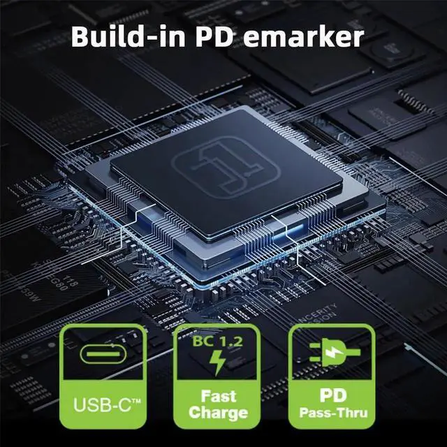 Alt view image 5 of 7 - AJMRTC USB4.0 TypeC Female to Female Coupler Adapter with Smart LED Display, 40Gbps 140W PD Power Tester Detector for RealTime Voltage Current Monitoring, Data Charging Video Extension Connector