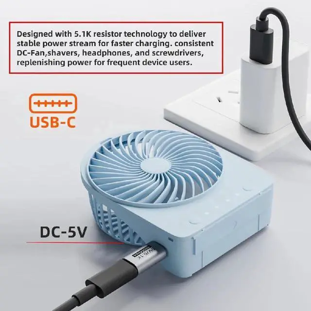 Alt view image 7 of 7 - AJMRTC 5Pcs/Lot USBC Male to USBC Female PD Blocker Adapter with Builtin 5.1K Resistor, DC 5V Lock PowerOnly Charging Tester, Blocks PD HighVoltage Negotiation for DIY Electronic Projects