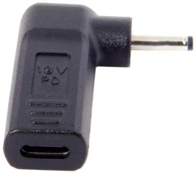 Alt view image 2 of 5 - AJMRTC 90Degree Angled USB3.1 TypeC to DC 3.0×1.1mm PD Emulator Trigger Adapter, Fixed 20V DC Output Power Decoy Converter for DCBarrelPort Laptops, PD PowerSource Conversion Connector