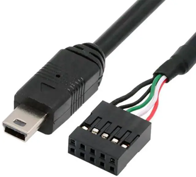Main image of AJMRTC 50cm 9Pin 10Pin USB 2.0 Motherboard Header to Mini USB 5Pin Cable, Internal Mainboard Adapter Cord for Mini Monitor, Sensor Panel, Industrial Camera, Embedded Device Internal Connection