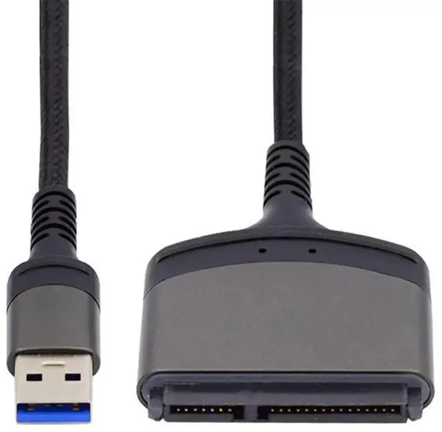Alt view image 7 of 7 - AJMRTC 5Gbps USB 3.0 TypeA to SATA 22 Pin Adapter Cable, SATA III Converter Cord for 2.5inch SATA HDD SSD, UASP Supported for Data Backup, Disk Clone, Old Hard Drive Data Recovery