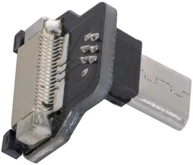 Alt view image 4 of 5 - AJMRTC UpAngle MicroUSB 2.0 Female Socket Connector, FPC Soldering Type Receptacle for FPV Drone, Multicopter Brushless Gimbal, HDTV Aerial Photography DIY Hardware Modification Project