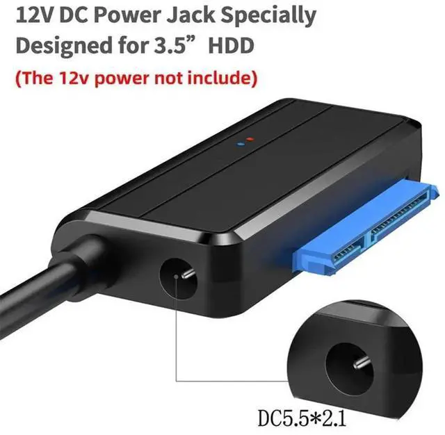 Alt view image 4 of 7 - AJMRTC USB3.0 to Angled SATA 22Pin Adapter Cable, Right Angle SATA Data Power Cord for 2.5 Inch & 3.5 Inch HDD SSD Hard Drives, External Storage Connection for Desktop and Laptop Computers