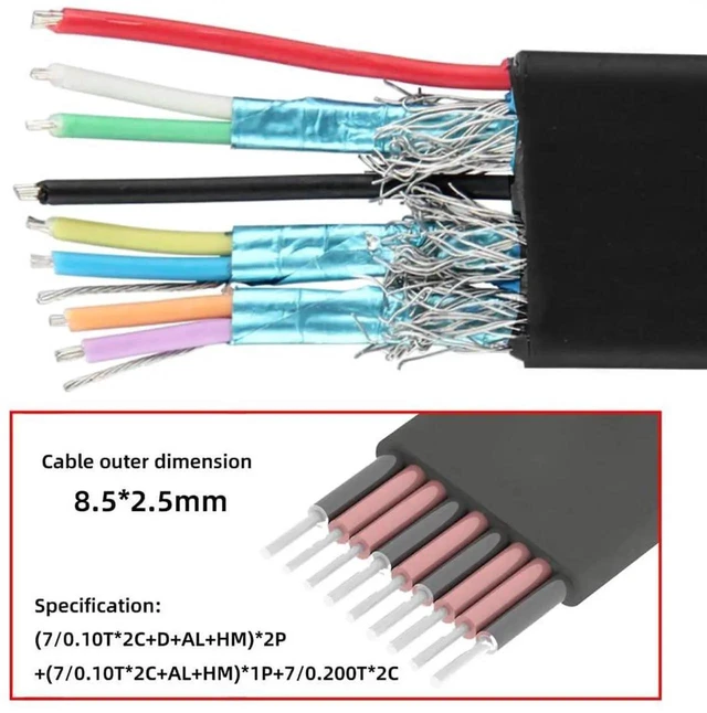 Alt view image 7 of 7 - AJMRTC Stackable DualPort USB3.0 TypeA Female DIPType Cable 50CM, with Fixed Mount Feet, to Motherboard 19Pin 20Pin Internal Header Cord for DIY PC Case FrontPanel USB Port Expansion