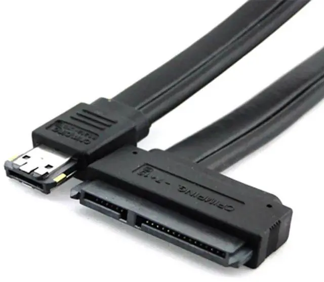 Main image of AJMRTC 50CM eSATAp USB2.0 Combo to SATA 22Pin Cable, Dual 12V & 5V Power Over eSATA Cord for External 2.5 Inch 3.5 Inch SATA HDD SSD Hard Drives, Data & Power Combined Cable
