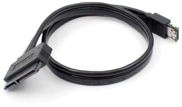 Alt view image 3 of 7 - AJMRTC 50CM eSATAp USB2.0 Combo to SATA 22Pin Cable, Dual 12V & 5V Power Over eSATA Cord for External 2.5 Inch 3.5 Inch SATA HDD SSD Hard Drives, Data & Power Combined Cable