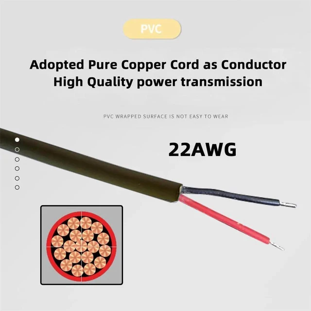 Alt view image 3 of 7 - AJMRTC 4in1 USB2.0 TypeA Male to DC Barrel Plug Charging Cable 150CM, DC 5V Power Cord with 5.5x2.5mm, 5.5x2.1mm, 4.0x1.7mm, 3.5x1.3mm Interchangeable Tips for 5V DC Powered Household Electronics