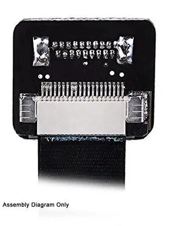 Main image of AJMRTC Dual 90 Degree RightUp Angled HDMI TypeA Male to Male FPC Flat Ribbon Cable 80CM, Soft Slim FPV Video Cord for Multicopter Drone Gimbal Aerial Photography HDTV Monitor