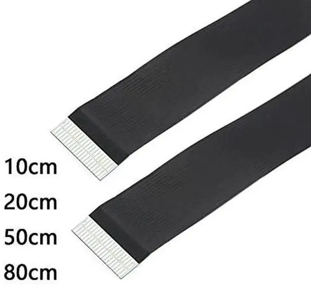 Alt view image 2 of 6 - AJMRTC Dual 90 Degree RightUp Angled HDMI TypeA Male to Male FPC Flat Ribbon Cable 80CM, Soft Slim FPV Video Cord for Multicopter Drone Gimbal Aerial Photography HDTV Monitor
