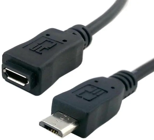 Alt view image 6 of 7 - AJMRTC 50cm Full Pin Connected Micro USB 2.0 5Pin Male to Female Extension Cable, CompletePin MicroUSB Cord for Android Phone Tablet, MHL OTG Data Power Signal Extension