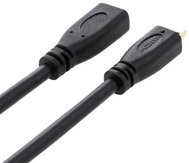 Alt view image 7 of 7 - AJMRTC 30cm HDMI 1.4 Micro HDMI TypeD Male to Micro HDMI TypeD Female Extension Cable, MicroHDMI M/F Short Cord for Digital Camera, Camcorder, Tablet, HDTV AudioVideo Port Extension
