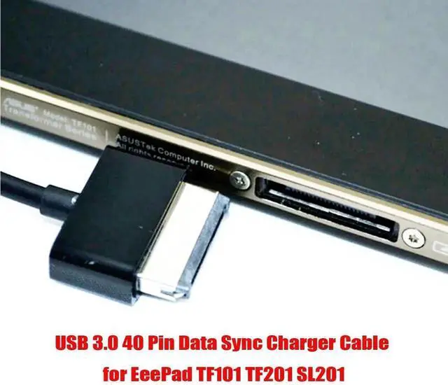 Alt view image 7 of 7 - AJMRTC USB 3.0 to 40Pin Charging Data Sync Cable for ASUS Eee Pad Transformer TF101, TF101G, SL101, TF201, TF300, TF300T, TF301, TF700, TF700T Tablet Replacement Cord
