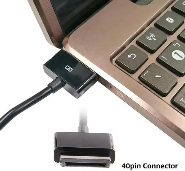 Alt view image 6 of 7 - AJMRTC USB 3.0 to 40Pin Charging Data Sync Cable for ASUS Eee Pad Transformer TF101, TF101G, SL101, TF201, TF300, TF300T, TF301, TF700, TF700T Tablet Replacement Cord