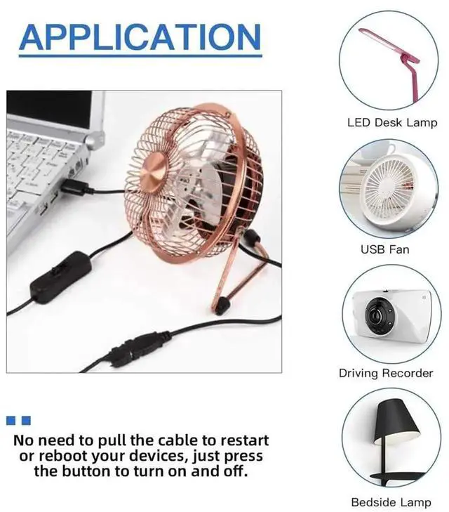Alt view image 2 of 7 - AJMRTC Micro USB 2.0 5Pin Male to Female Extension Cable with InLine OnOff Power Switch Button, DC 5V Power Control Cord for MicroUSB Desk Lamp, USB Fan, Security Camera and DIY Small Electronic De