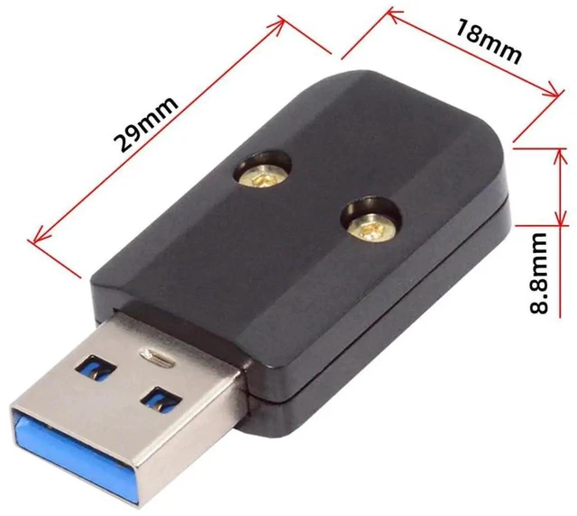 Alt view image 4 of 7 - AJMRTC USB 3.0 TypeA Female Socket Receptacle Connector, SolderType Aluminum Alloy Shell DIY Custom Connector for 6.0mm Diameter Cable, for USB Cable Assembly Repair and OEM Customization Projects