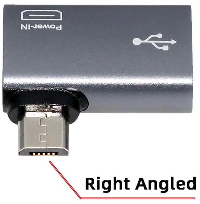 Alt view image 7 of 7 - AJMRTC 90 Degree Right Angle Micro USB 2.0 OTG Host Adapter, Micro USB Male to USBA Female with Micro USB Power Port for Android Phones, Tablets, Streaming Sticks, Flash Drives, Keyboards, Mice
