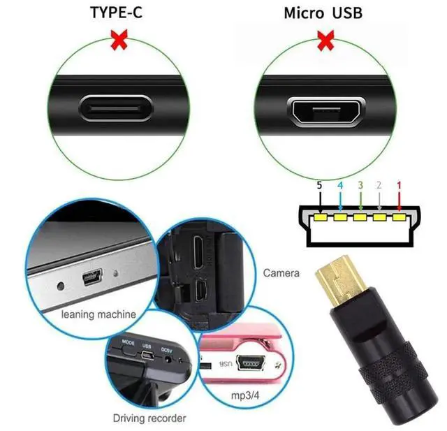 Alt view image 7 of 7 - AJMRTC MiniUSB 2.0 5Pin Male SolderType Plug, Black Aluminum Alloy Shell DIY Connector, Fits 4.06.0mm Outer Diameter Cable for Custom Cable Repair & OEM Projects