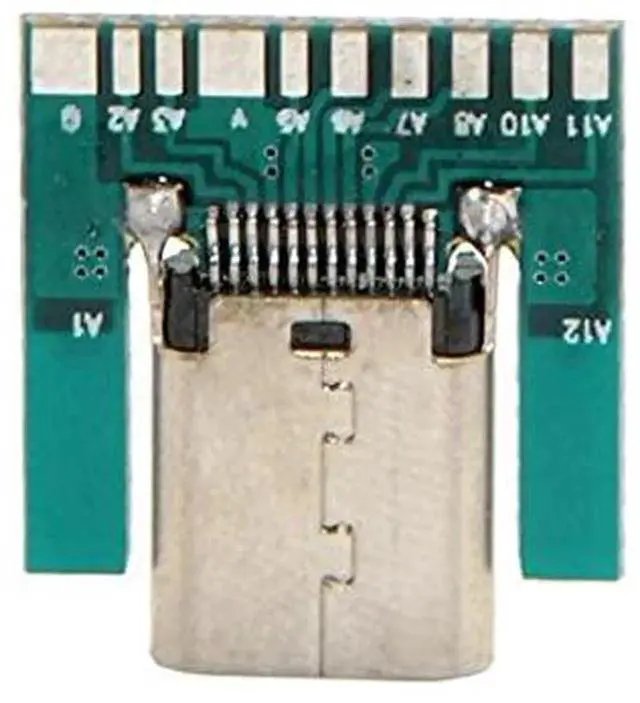 Alt view image 4 of 6 - AJMRTC DIY 24Pin USB 3.1 TypeC Female SMT Socket Connector with PCB Breakout Board, FullFeature SMD Receptacle for Prototype Testing, Cable Assembly and Equipment Repair Projects