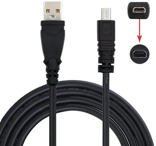 Alt view image 7 of 7 - AJMRTC UCE6 USB Data Cable, 8Pin Replacement Cord for Nikon COOLPIX S3000 S3100 S3200 S8000 S100 S203 S230 P7000 AW100 Digital Camera, USB2.0 Photo & Video File Transfer Cord