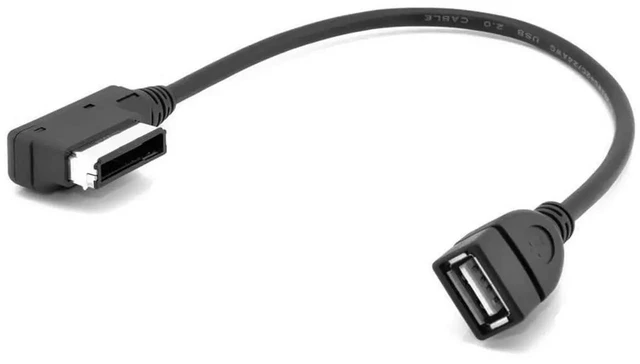 Alt view image 6 of 7 - AJMRTC MediaIn AMI MDI USB AUX Flash Drive Adapter Cable, Car Audio Interface Cord Compatible with VW Audi 2014 A4 A6 Q5 Q7, Support USB Flash Drive Music Playback & AUX Audio Input for Vehicle Stere