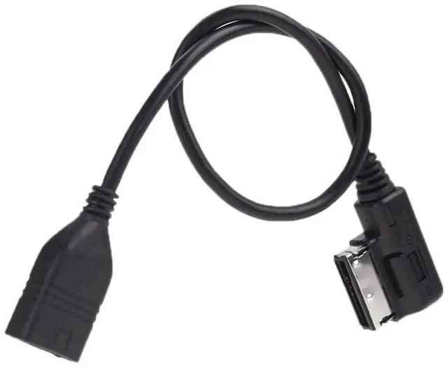 Alt view image 2 of 7 - AJMRTC MediaIn AMI MDI USB AUX Flash Drive Adapter Cable, Car Audio Interface Cord Compatible with VW Audi 2014 A4 A6 Q5 Q7, Support USB Flash Drive Music Playback & AUX Audio Input for Vehicle Stere